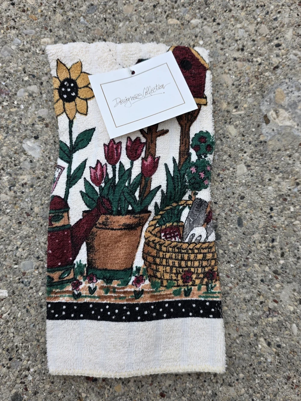 Designers Collection Sunflower Garden 5 Piece Kitchen Linen Set NWT